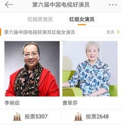 好演员投票,星光熠熠,实力与人气并重